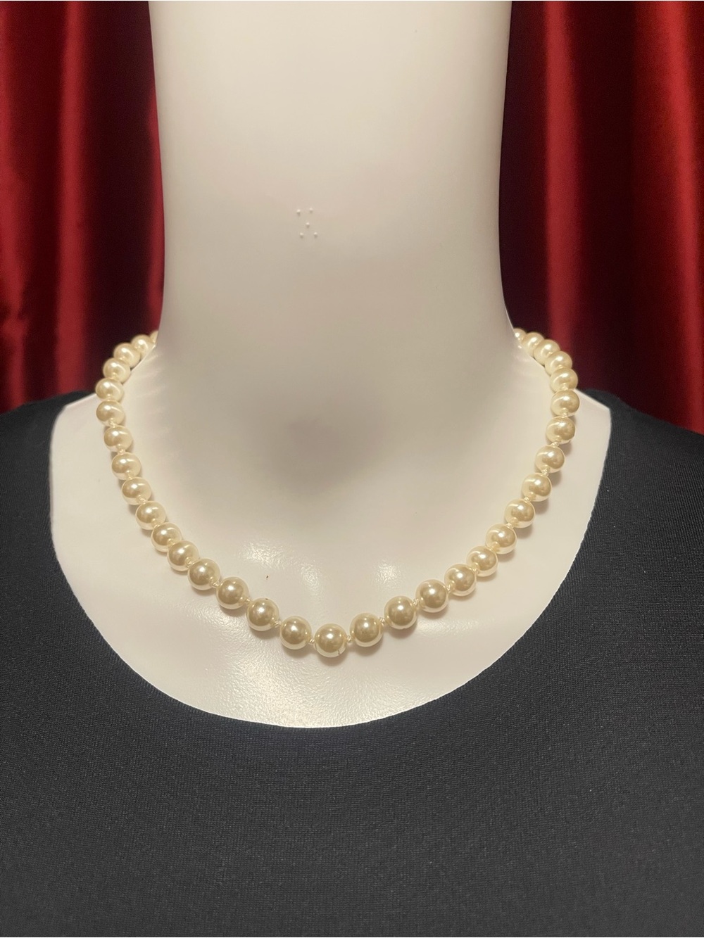 Classic Ivory Pearl Strand Necklace - Women Jewelry